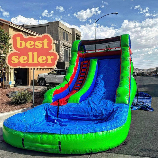 14FT GREEN FRONT LOAD WATER SLIDE